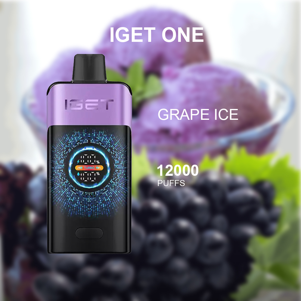 Iget One – Grape Ice – 12000 Puffs - Just Vapes Australia -
