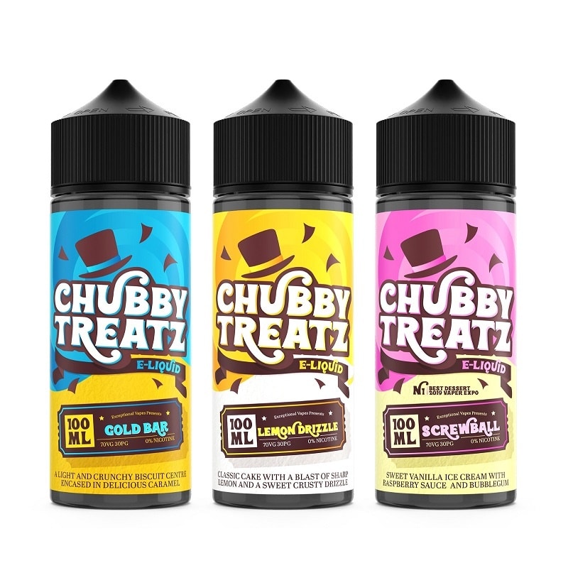 Chubby Treatz E-liquid 100ml Shortfill - Just Vapes Australia -