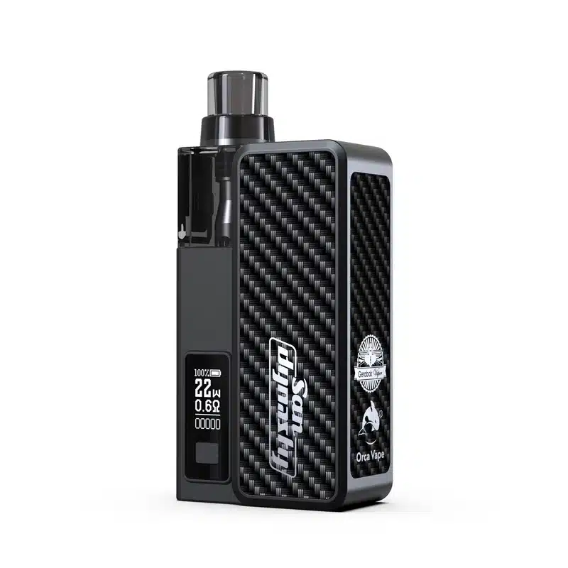 San Dynasty Pod Kit by Orca Vape - Just Vapes Australia - San-dynasty-pod-kit-by-orca-vape-carbon-fiberwebp - Just Vapes Australia San Dynasty Pod Kit by Orca Vape - Just Vapes Australia -