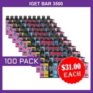 Order IGET BAR – 3500 PUFFS – 100 PACK | Wholesale Bulk Disposable Vapes | Fast AusPost Express Delivery Australia-Wide