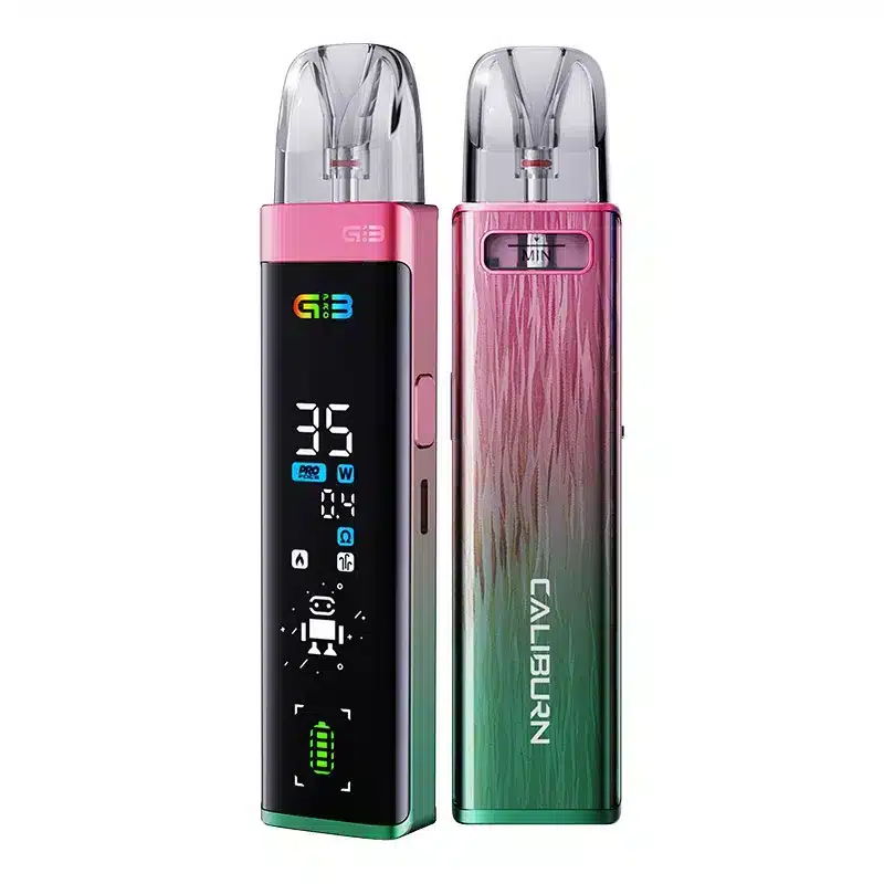Uwell Caliburn G3 Pro Pod Kit - Just Vapes Australia - Uwell-caliburn-g3-pro-pod-kit-pink-greenwebp - Just Vapes Australia Uwell Caliburn G3 Pro Pod Kit - Just Vapes Australia -