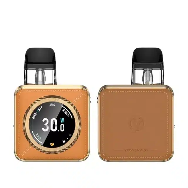 Vaporesso Xros 5 Nano Pod Vape Kit - Just Vapes Australia - Vaporesso-xros-5-nano-pod-vape-kit-orange-leatherettewebp - Just Vapes Australia Vaporesso Xros 5 Nano Pod Vape Kit - Just Vapes Australia -