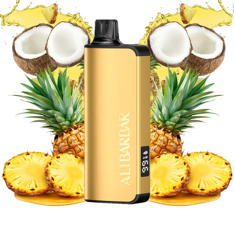 Alibarbar Ingot Pineapple Coconut – 9000 Puffs - Just Vapes Australia - Alibar-bar-pineapple-coconutjpg - Just Vapes Australia Alibarbar Ingot Pineapple Coconut – 9000 Puffs - Just Vapes Australia -