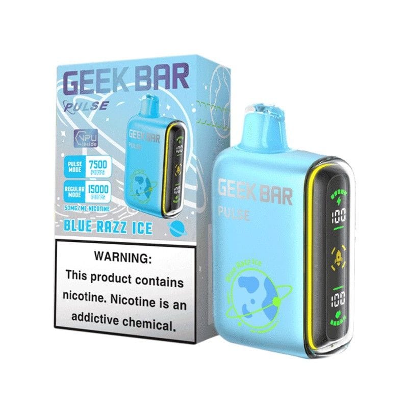 Geek Bar Pulse 15000 Disposable Vape (5%, 15000 Puffs) – Blue Razz Ice* - Just Vapes Australia -