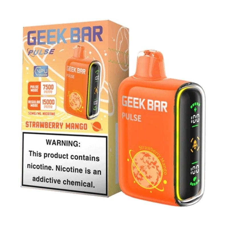 Geek Bar Pulse 15000 Disposable Vape (5%, 15000 Puffs) – Strawberry Mango* - Just Vapes Australia -