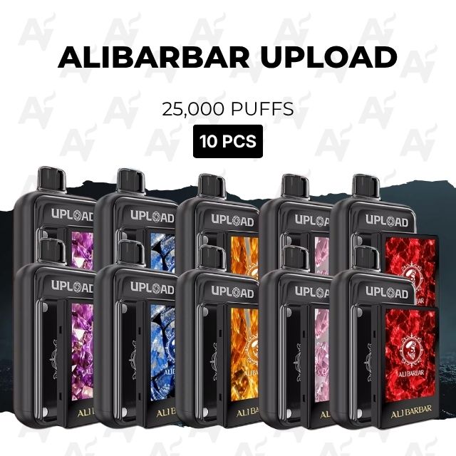 Order 10 Pcs – Alibarbar Upload 25000 Puffs | Bulk Disposable Vape Pack - Just Vapes Australia - Order 10 Pcs – Alibarbar Upload 25000 Puffs | Bulk Disposable Vape Pack | Fast Auspost Express Delivery Australia-wide
