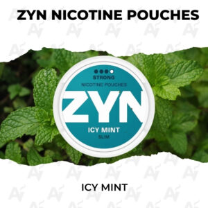 Zyn Icy Mint – 13.5 Mg – Extra Strong Nicotine Pouches - Just Vapes Australia - Zyn-nicotine-pouches-icy-mint-1 - Just Vapes Australia Zyn Icy Mint – 13.5 Mg – Extra Strong Nicotine Pouches - Just Vapes Australia - Zyn Icy Mint Nicotine Pouches Can Shown on Mint Leaves with Torn-paper Background